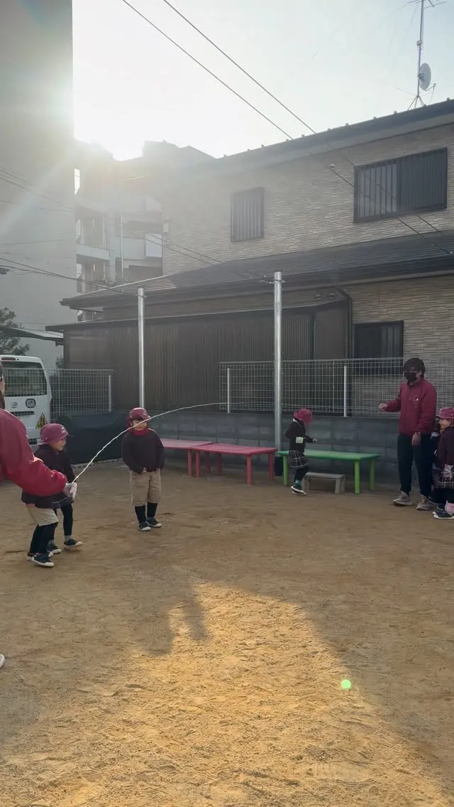 昨日から大縄にチャレンジ！！