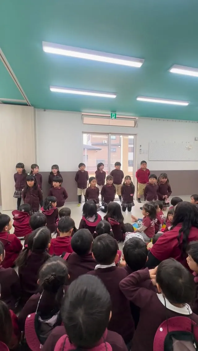 卒園式の前日はK3クラスより