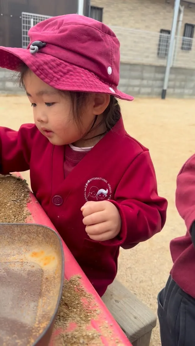 外遊びの時間のおままごと🍽️