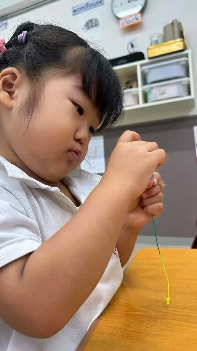 Pre-K classは指先を細やかに使えるように