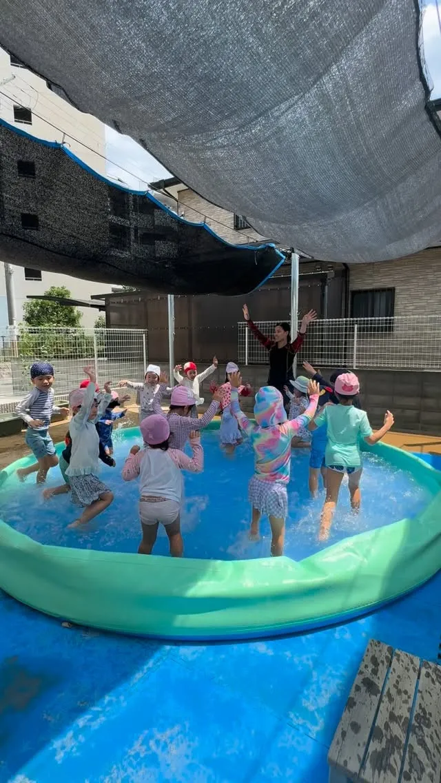 K1,K3のお水遊びの様子です♪